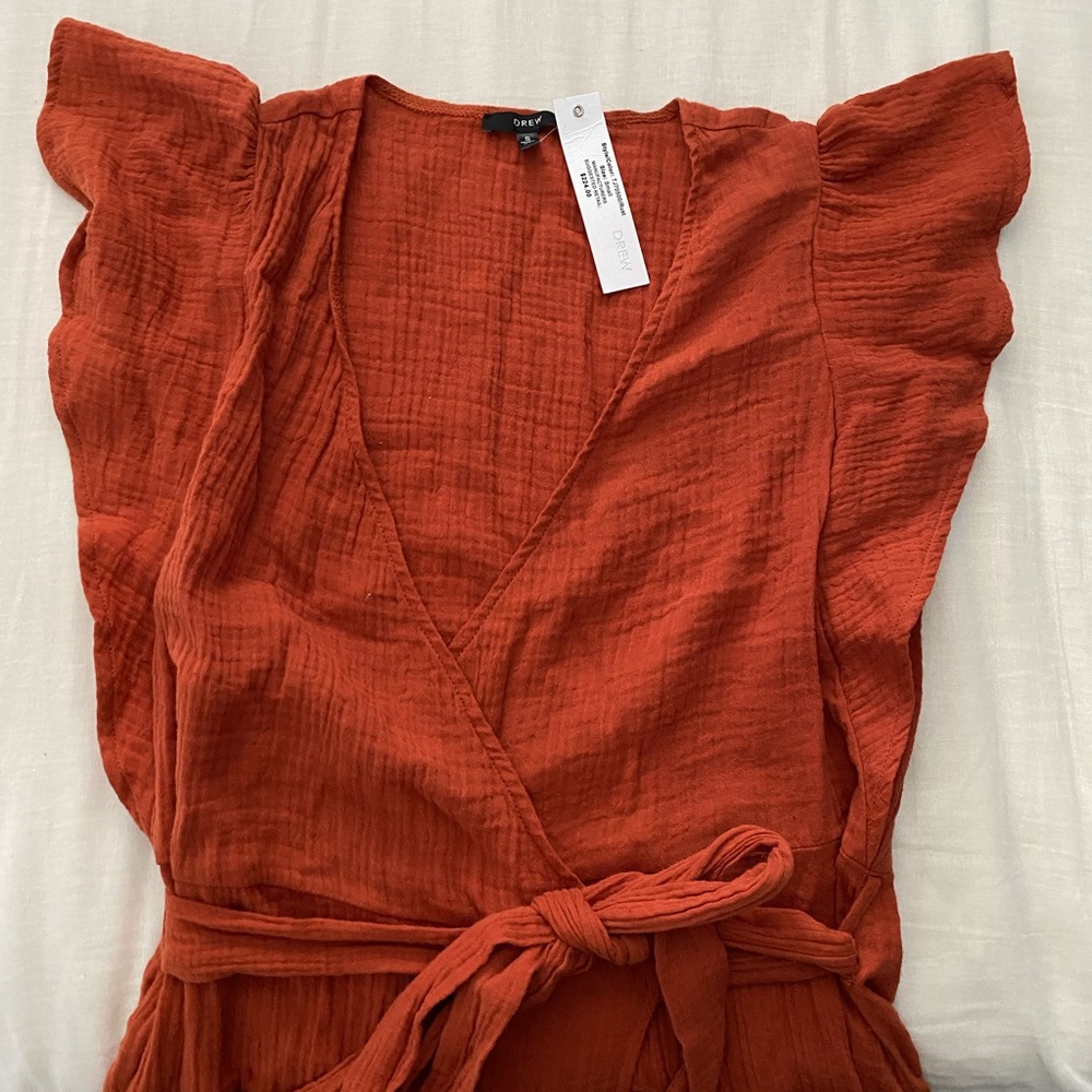 DREW Rust Warp Dress - Picture 4 of 4